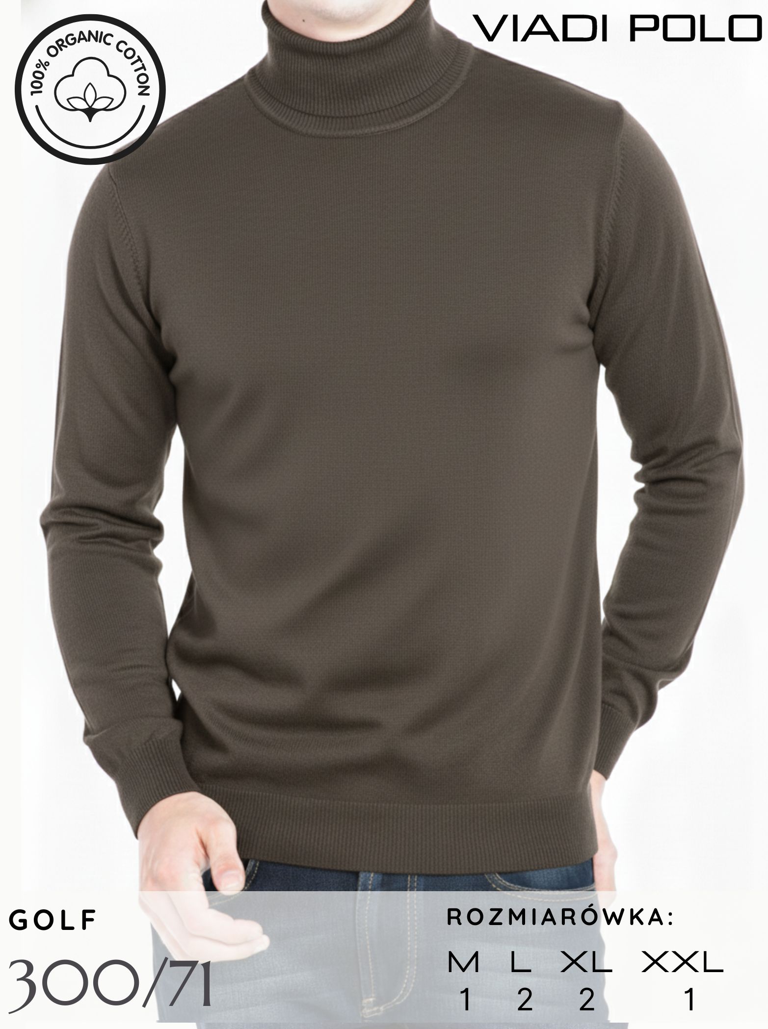 Golf basic brązowy 300/71